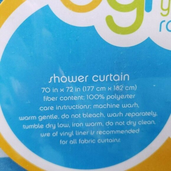 Shower Curtain Sea Life Fabric Bath Fish Octopus Ocean Do Your Room 70 x 72 New‎ - Picture 7 of 9